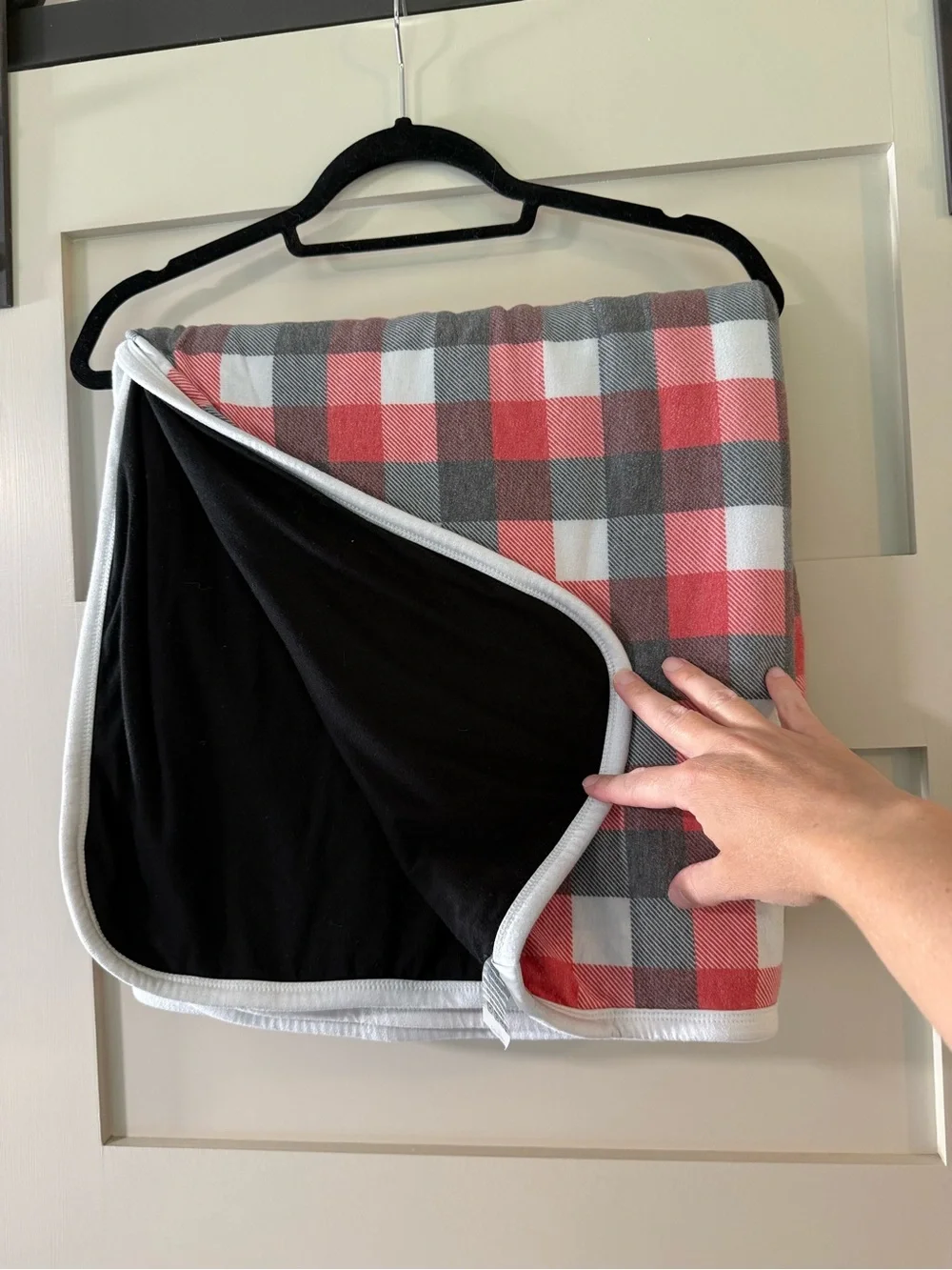 Copper Pearl Plaid Three-Layer Jumbo Quilt
